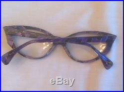 Vintage Alain Mikli Purple/gold/black/clear A. M. 89 0179 -475 Cateye Eyeglasses