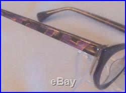 Vintage Alain Mikli Purple/gold/black/clear A. M. 89 0179 -475 Cateye Eyeglasses