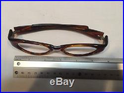 Vintage American Optical Turtle Cat Eye Unique Glasses Frames NOS! Wide Temple