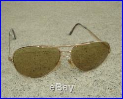 Vintage Amor 145 Gold Filled Metal Aviator Sunglasses Eyeglasses Frames France