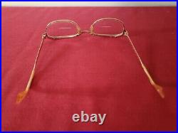 Vintage Amor Eyeglass Frames Gold Filled GF Silver Trim France