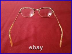 Vintage Amor Eyeglass Frames Gold Filled GF Silver Trim France
