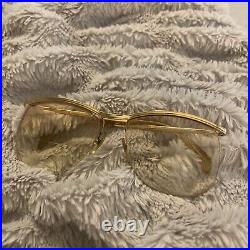 Vintage Amor Gold Filled Trim Eyeglass Frames France Prescription Repair Woman's