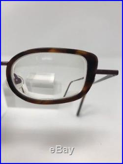 Vintage Anne Et Valentin Eyeglasses Lunettes France Mayuko M103 PurpleBrown F282