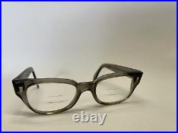 Vintage BUDDY horn-rimmed sunglass/eyeglass frames france 45-22 clear 1950s RARE