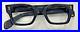Vintage Black very thick eyeglass frame France EI Winston 44×20 5.55 temp