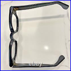 Vintage Black very thick eyeglass frame France EI Winston 44x20 5.55 temp
