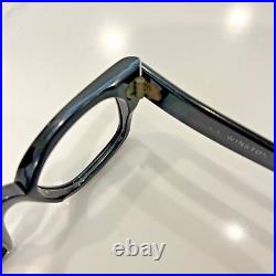 Vintage Black very thick eyeglass frame France EI Winston 44x20 5.55 temp