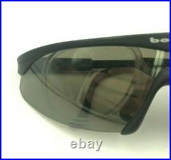 Vintage Bolle 13M Black Shield Sunglasses Eyeglasses Frames France