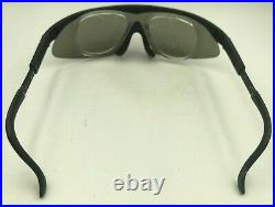 Vintage Bolle 13M Black Shield Sunglasses Eyeglasses Frames France