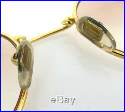 Vintage Boucheron France Sapphire & Gold Plated Glasses 210-02