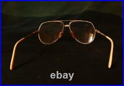 Vintage Branded Frame Eyeglasses, Made in France, Metal Big Full Rim Eyeglasses