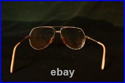 Vintage Branded Frame Eyeglasses, Made in France, Metal Big Full Rim Eyeglasses
