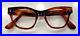 Vintage Brown thick eyeglass B&B 48×22 France 6 temple