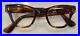 Vintage Brown thick eyeglass frame 44×24 5 3/4 temp B&A France