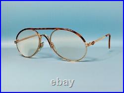 Vintage Bugatti 65986 Oversized Pilot Eyeglasses Frame Made In France #476