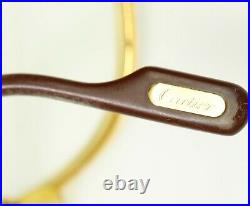 Vintage CARTIER 80s 140 59 14 Eye Glasses 2-Tone Gold Filled Both Lenses Intact