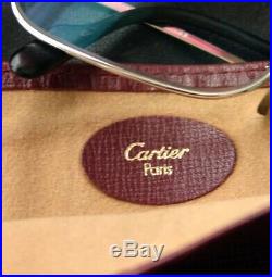 Vintage CARTIER Eyeglasses in Red Leather Case 54-21-140