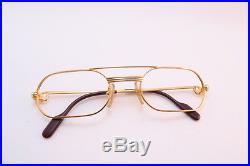 Vintage CARTIER PARIS 24K gold filled eyeglasses frames 53-20. 130 sl# 1422035