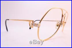 Vintage CARTIER PARIS 24K gold filled eyeglasses frames Serial 495588 Size 59-16