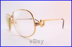 Vintage CARTIER PARIS 24K gold filled eyeglasses frames Serial 724851 Size 54-18