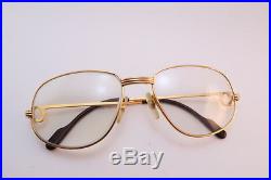 Vintage CARTIER PARIS 24K gold filled eyeglasses frames Serial 724851 Size 54-18