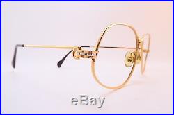 Vintage CARTIER PARIS 24K gold filled eyeglasses frames Size 56-14 135 France