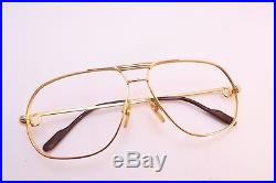 Vintage CARTIER PARIS 24K gold filled eyeglasses frames Size 59-12 135 France