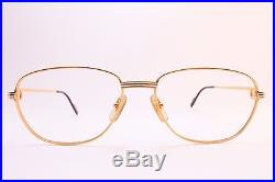 Vintage CARTIER PARIS 24K gold filled eyeglasses frames Size 59-18 140 France