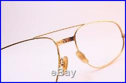 Vintage CARTIER PARIS 24K gold filled eyeglasses frames Size 61-18 140 France