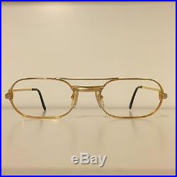 Vintage CARTIER PARIS 24k Gold Filled Eyeglasses Frames Size 53-20 Made In Franc
