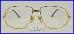 Vintage CARTIER Panthere Eyeglasses Sunglasses Lunettes Gold Plated Frame