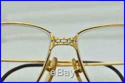 Vintage CARTIER Panthere Eyeglasses Sunglasses Lunettes Gold Plated Frame 59-14