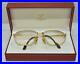 Vintage CARTIER Panthere Eyeglasses Sunglasses Lunettes Gold Plated Frame 59-17