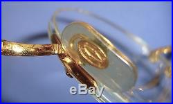 Vintage CARTIER Paris 130 made in France Round Eyeglass Sample as told 1664147