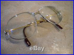 Vintage CARTIER Paris Eye Glasses 140 59-14 Unisex France EyeGlasses Frame 1988