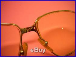 Vintage CARTIER Paris Eye Glasses 140 59-14 Unisex France EyeGlasses Frame 1988