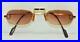 Vintage CARTIER Red Lacquer Eyeglasses Sunglasses Lunettes Gold Plated Frame