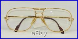 Vintage CARTIER Tank Louis Eyeglasses Sunglasses Lunettes gold Plated