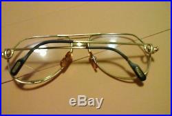 Vintage Cartier 2712985 Three piece rimless eyeglasses