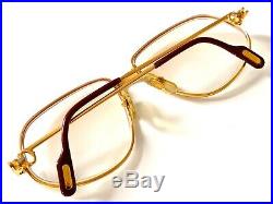Vintage Cartier 56 14 135 Eyeglasses Frame 1988 Made In France Pouch