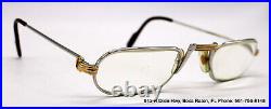 Vintage Cartier Demilune Vendome Reading Eyeglasses WithCase 50-24-140
