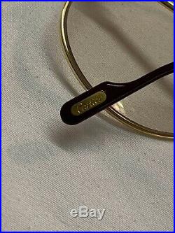 Vintage Cartier Driver Aviator Eyeglasses Gold Plated 60mm France RARE