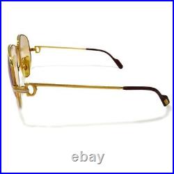 Vintage Cartier Eyeglasses Eyewear Trinity Gold Frame Scratched 58-18-135 withCase