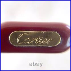 Vintage Cartier Eyeglasses Louis Sapphire Gold Finished Frame 55-18-135 withPouch