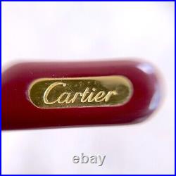 Vintage Cartier Eyeglasses Trinity Gold Half Rim 55-18-140 withLeather Carry Pouch