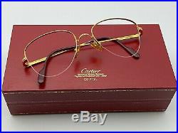 Vintage Cartier Luxury Gold Eyeglasses 53-18 140 Paris Made in France Very Rare