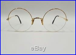 Vintage Cartier Mayfair Frame 4922 LUXURY ROUND gold plated Made in France