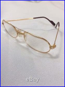 Vintage Cartier Occhiali/Eyewear Gold Frame 1983