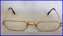 Vintage Cartier Occhiali Lunettes Gold Frame Eyeglasses Prescription